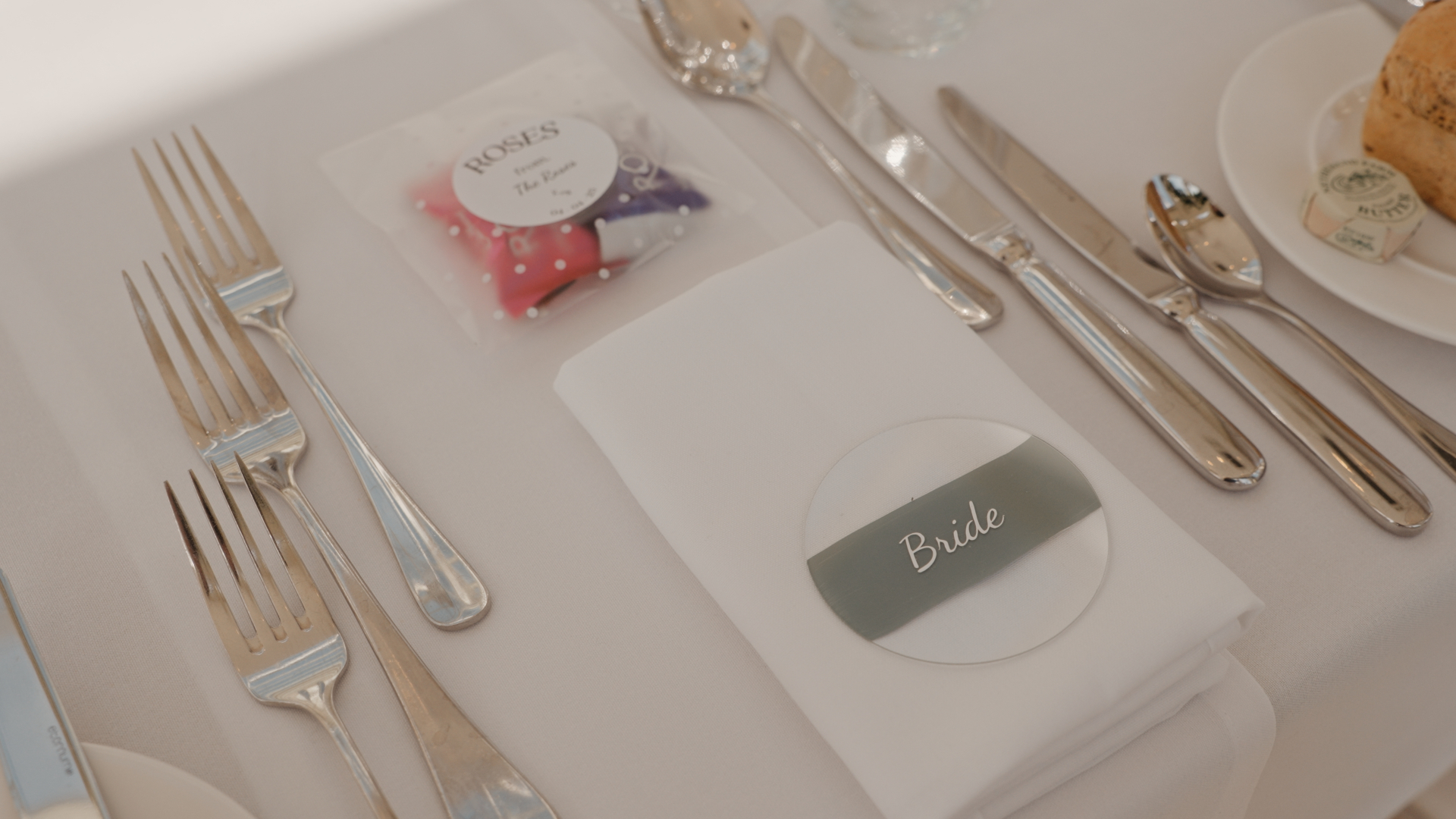 Table napkin featuring a bride design, adding a charming detail for autumn wedding styling tips
